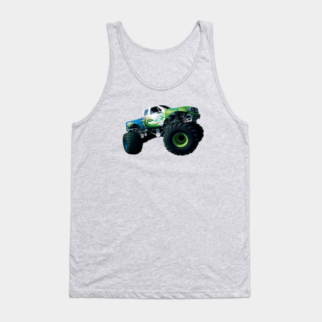 Monster Truck Lover Tank Top by digitaldoodlers